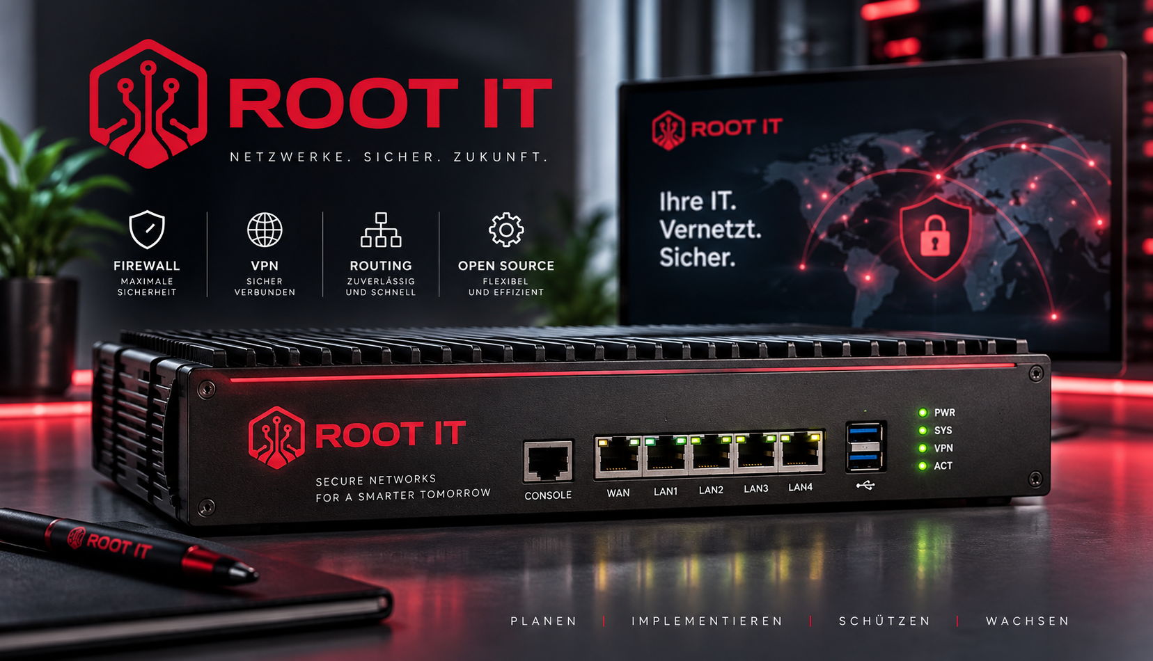 Professionelle ROOT IT Firewall
